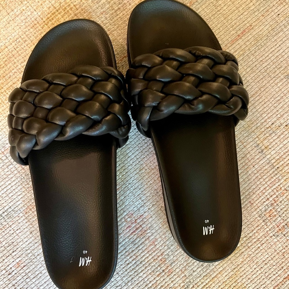 H&M Braided Slides